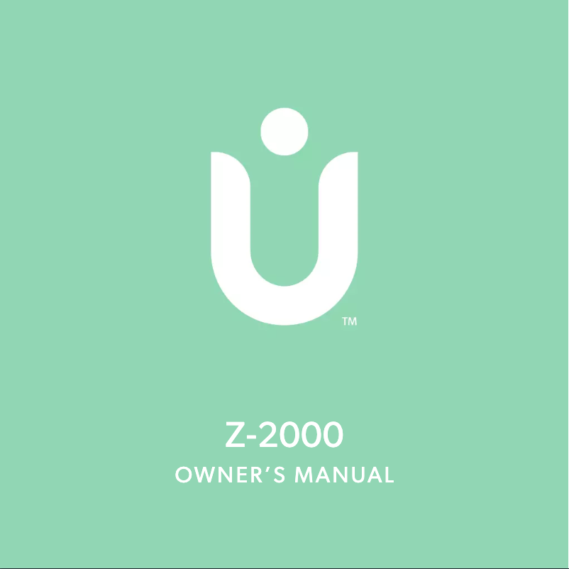 Image de la première page du manuel de l'appareil Z-2000