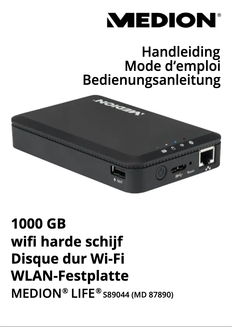 Page 1 de la notice Manuel utilisateur Medion Life S89044 (MD 87890)