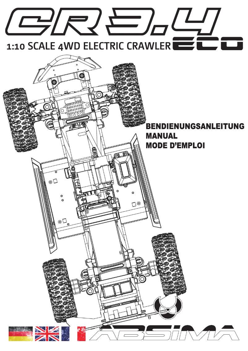 Page n°1 - Manuel utilisateur Absima CR3.4