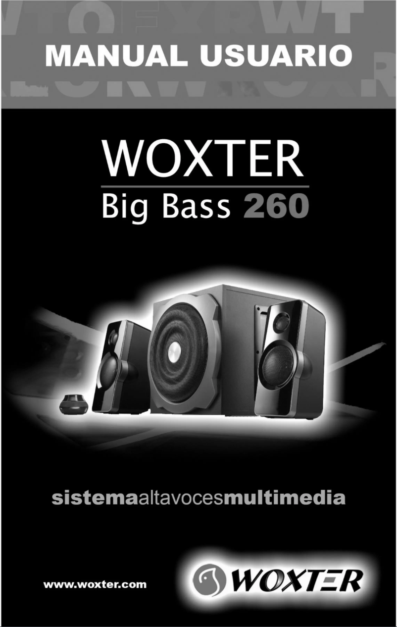 Page 1 de la notice Manuel utilisateur Woxter Big Bass 260