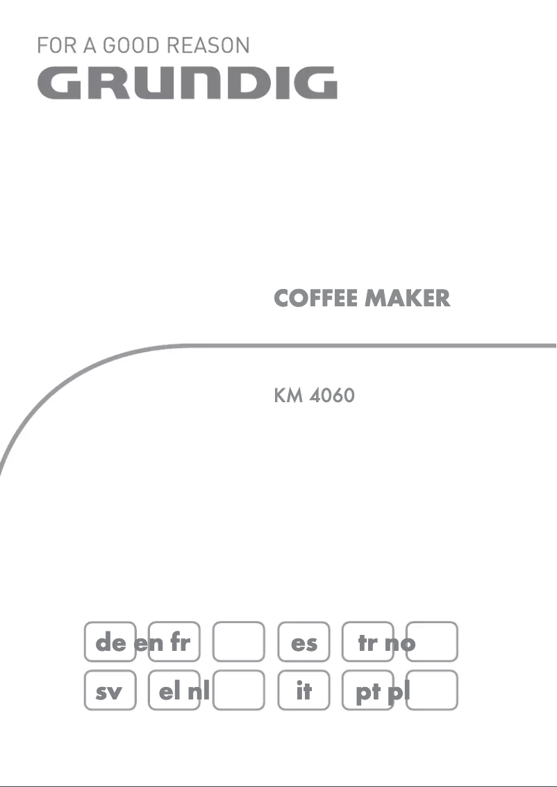 Page 1 de la notice Manuel utilisateur Grundig KM 4060