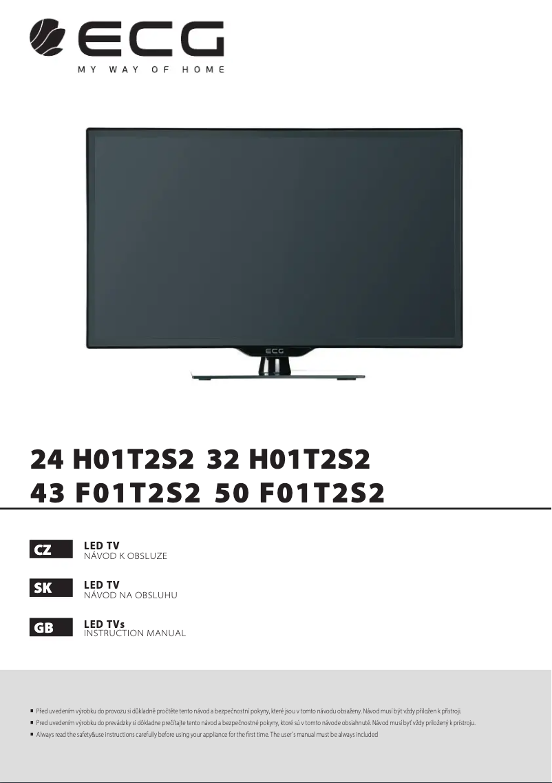 Page n°1 - Manuel utilisateur ECG 50 F01T2S2