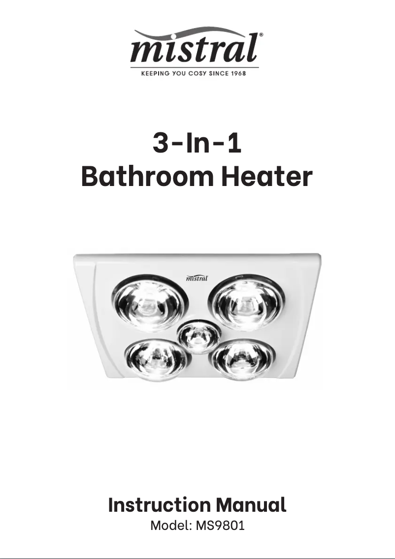 Página 1 del manual Manual de usuario Mistral MS9801