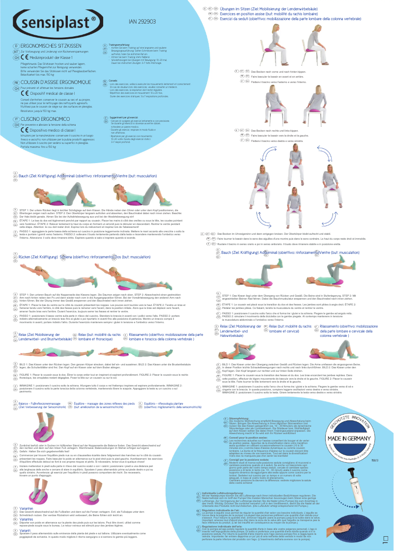 Image de la première page du manuel de l'appareil IAN 292903