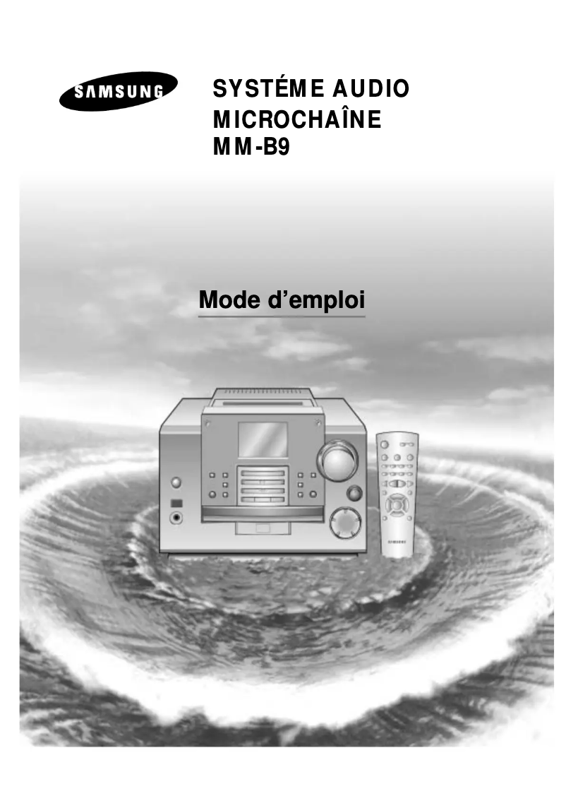 Image de la première page du manuel de l'appareil MM-B9