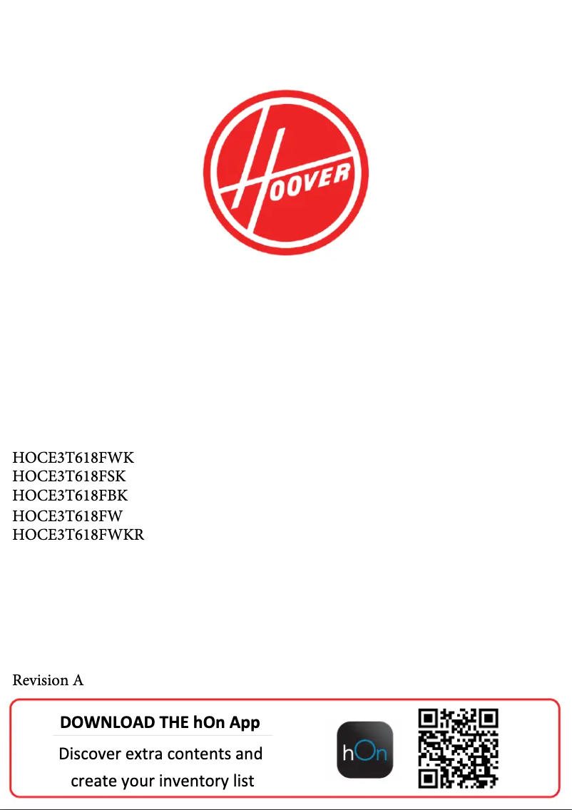 Image de la première page du manuel de l'appareil HOCE3T618FBK