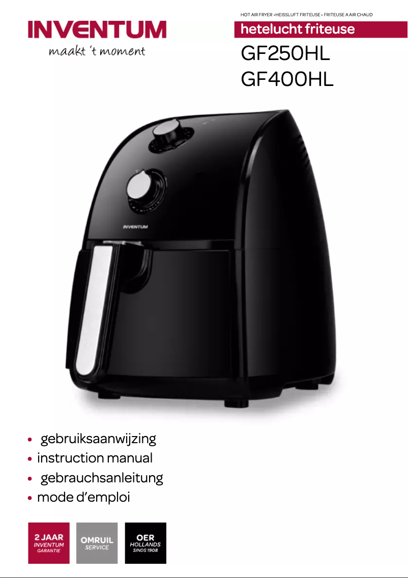 Page n°1 - Manuel utilisateur Inventum GF250HL