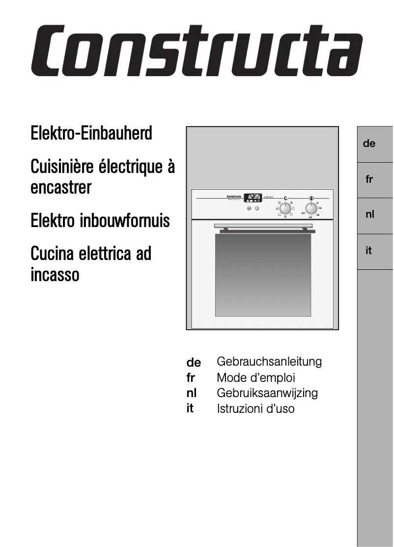 Page 1 de la notice Manuel utilisateur Constructa CF26870