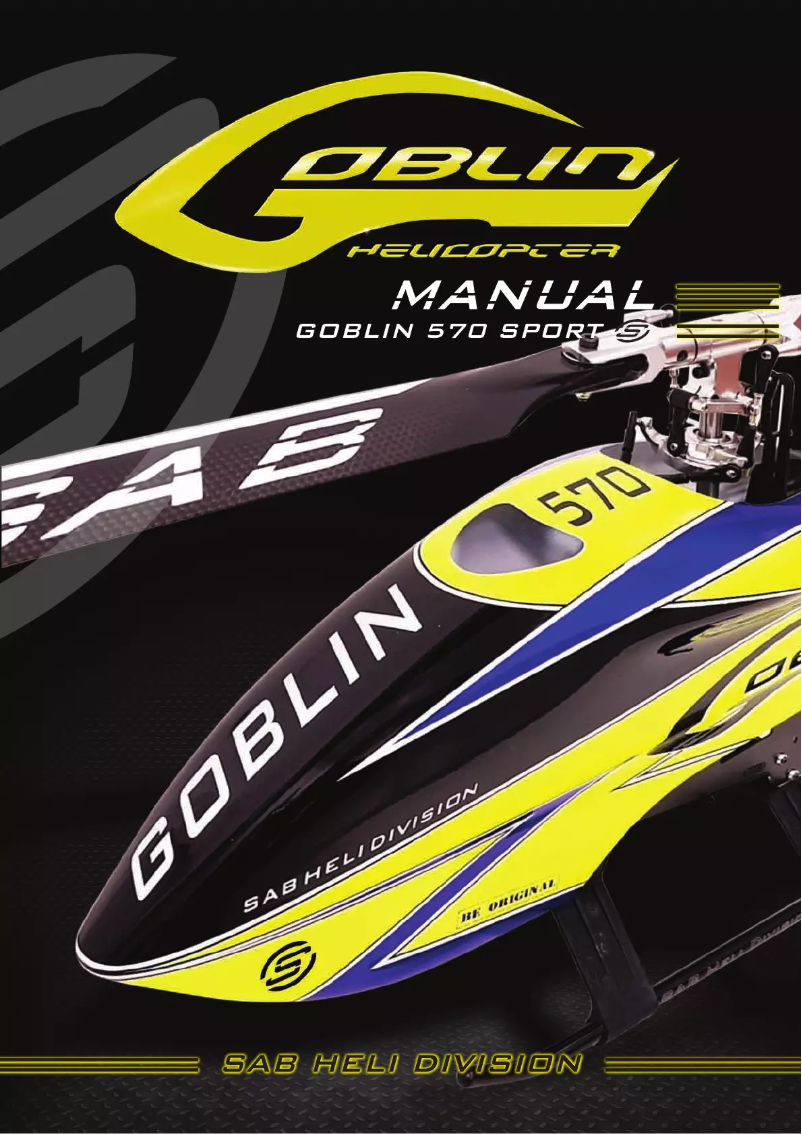 Page 1 de la notice Manuel utilisateur SAB Goblin 570 Sport