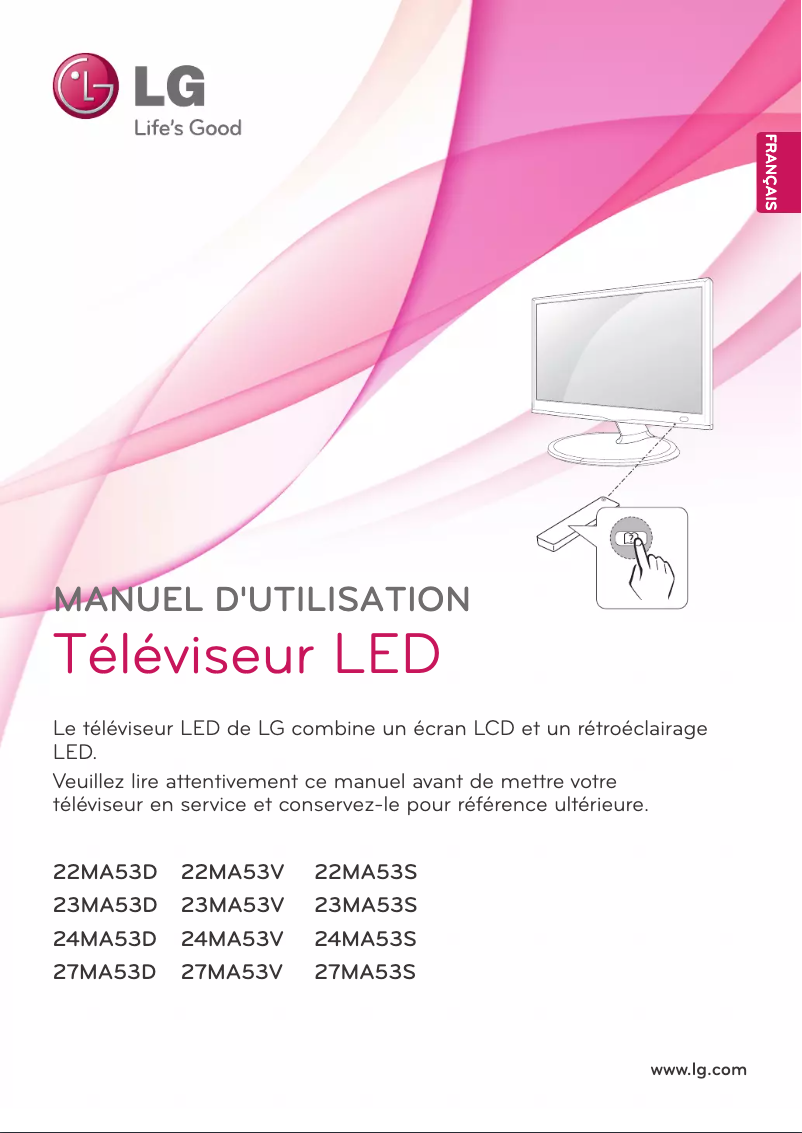 Page n°1 - Manuel utilisateur LG 24MA53D-PZ