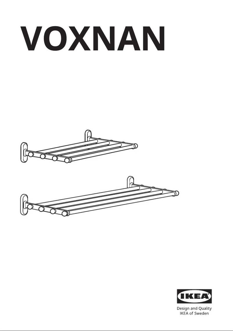 Page 1 de la notice Manuel utilisateur Ikea VOXNAN 103.285.87