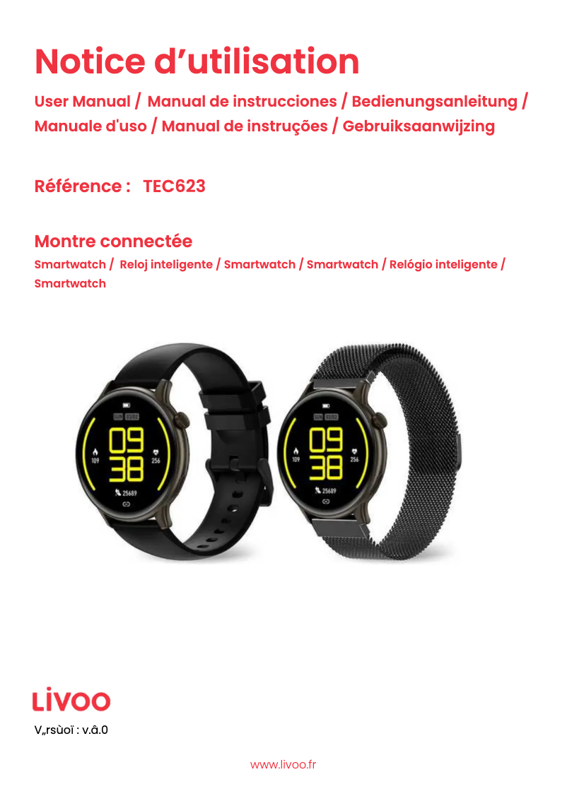 Image de la première page du manuel de l'appareil TEC623