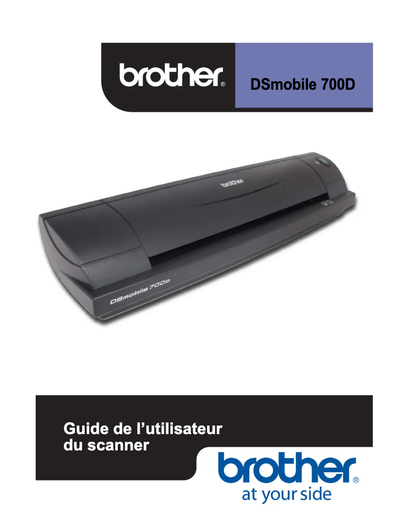 Page 1 de la notice Manuel utilisateur Brother DS-700D