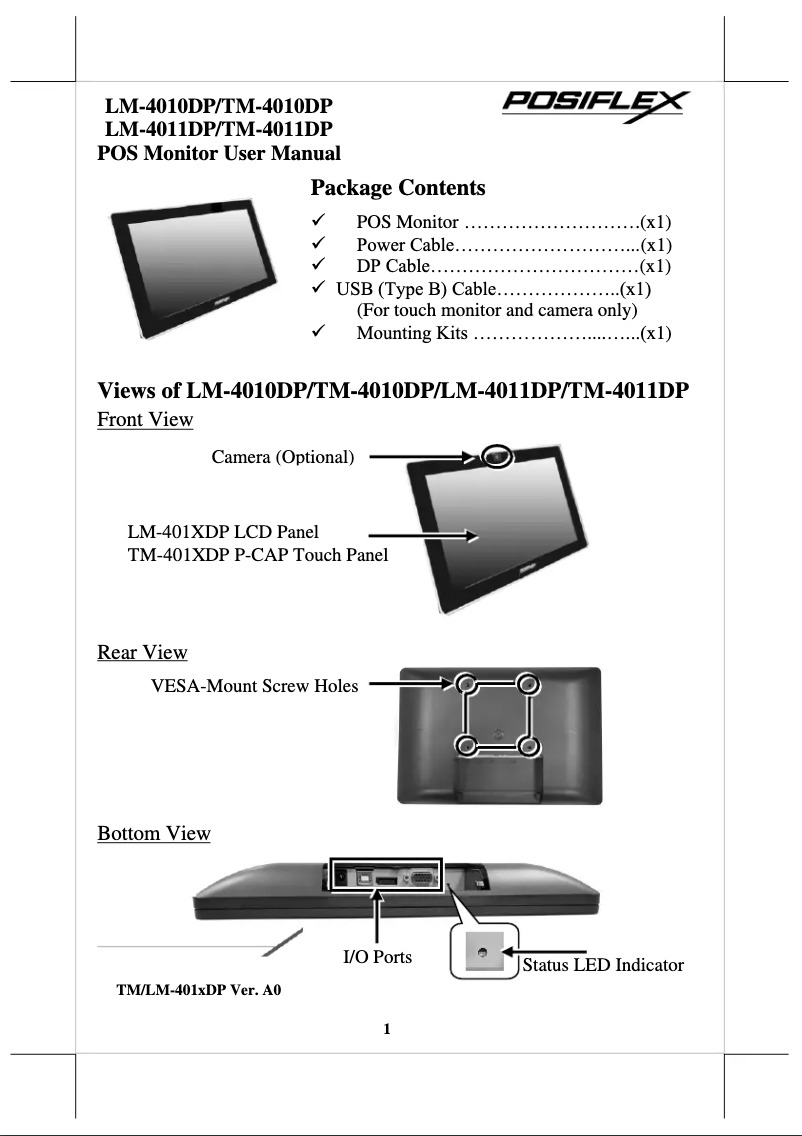 Image de la première page du manuel de l'appareil LM-4010DP