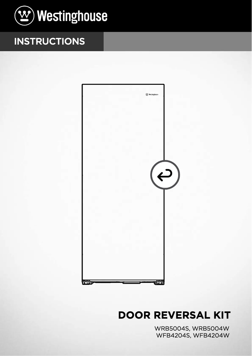 Page 1 de la notice Guide d'installation Westinghouse WRB5004WA