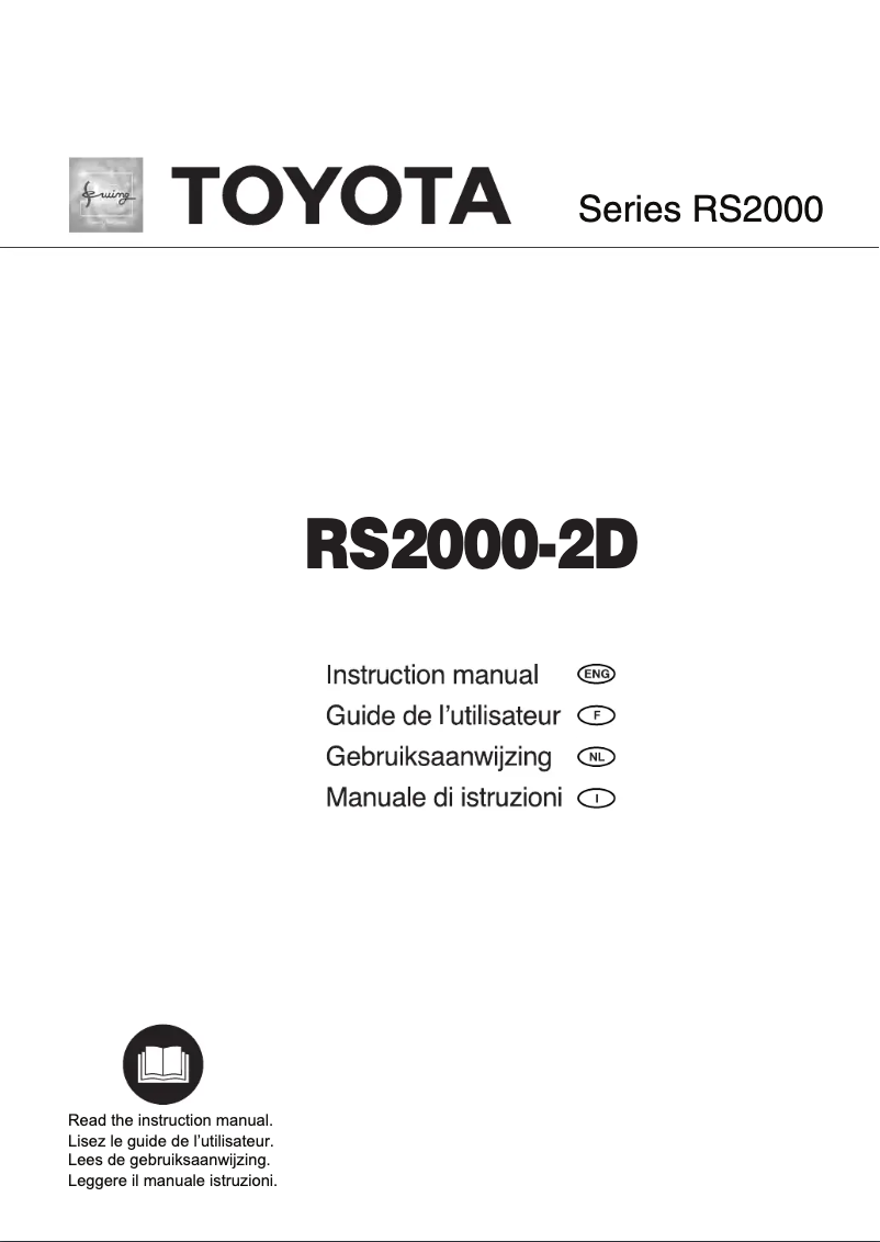 Page 1 de la notice Manuel utilisateur Toyota Oekaki RS 2000