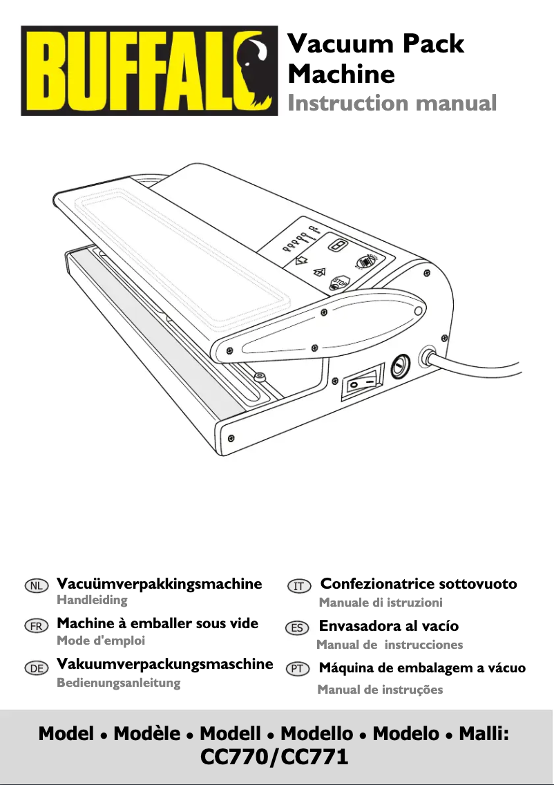 Image de la première page du manuel de l'appareil CC770