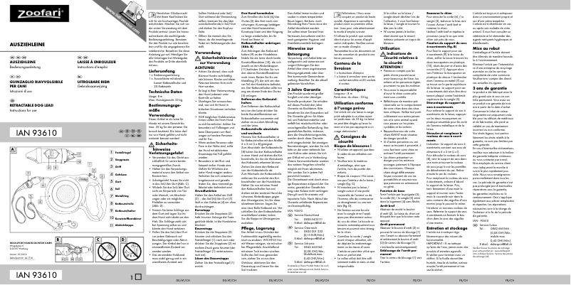 Image de la première page du manuel de l'appareil IAN 93610