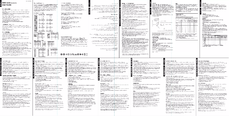 Imagen de la primera página del manual del dispositivo MWE Gold 550