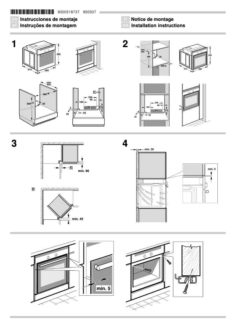 Page 1 de la notice Mode d'emploi Bosch HBA64B152F