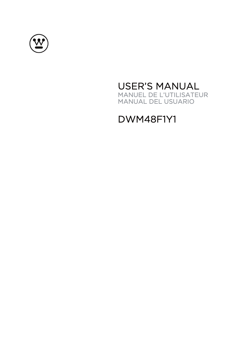 Image de la première page du manuel de l'appareil DWM48F1Y1