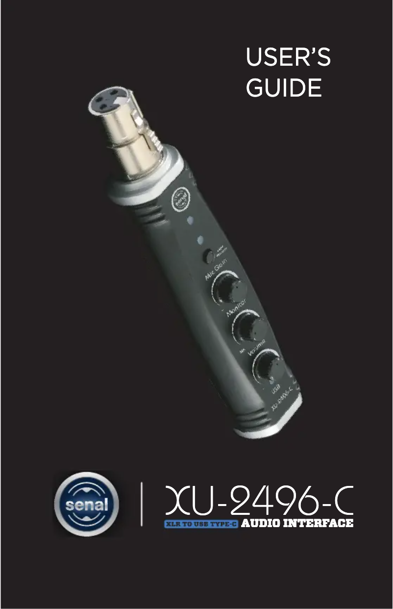 Page 1 de la notice Manuel utilisateur Senal XU-2496-C