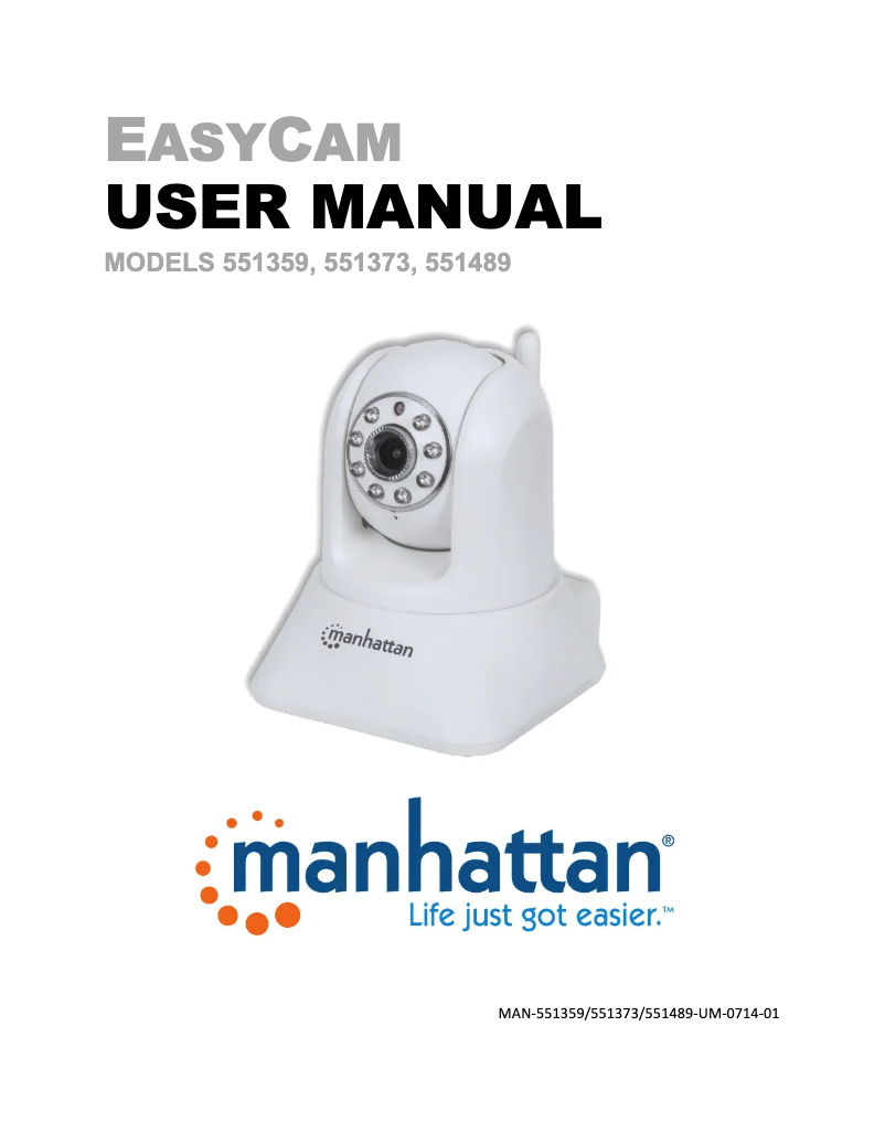 Image de la première page du manuel de l'appareil NurseryCam