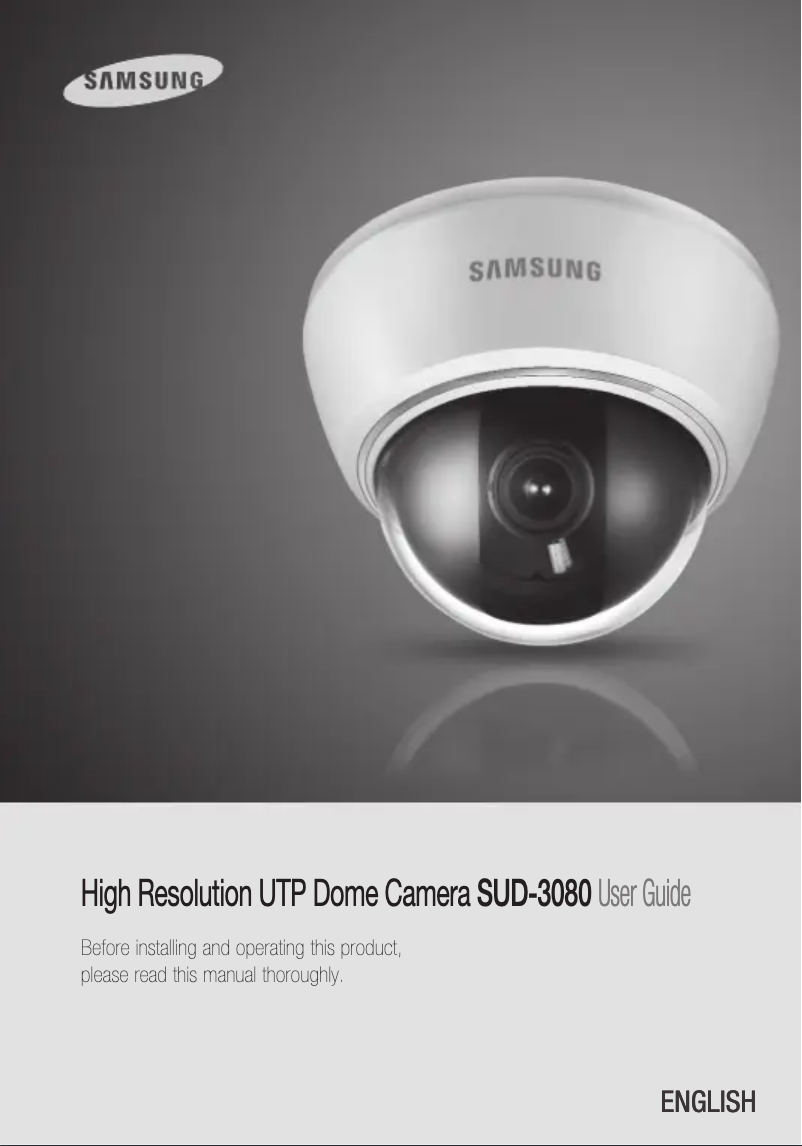 Página 1 del manual Manual de usuario Samsung SCD-3080