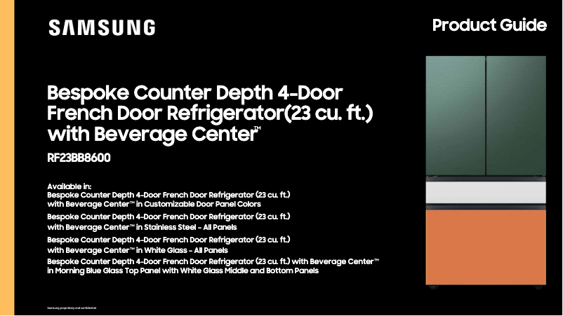 Page n°1 - Brochure Samsung RF23BB8600AP