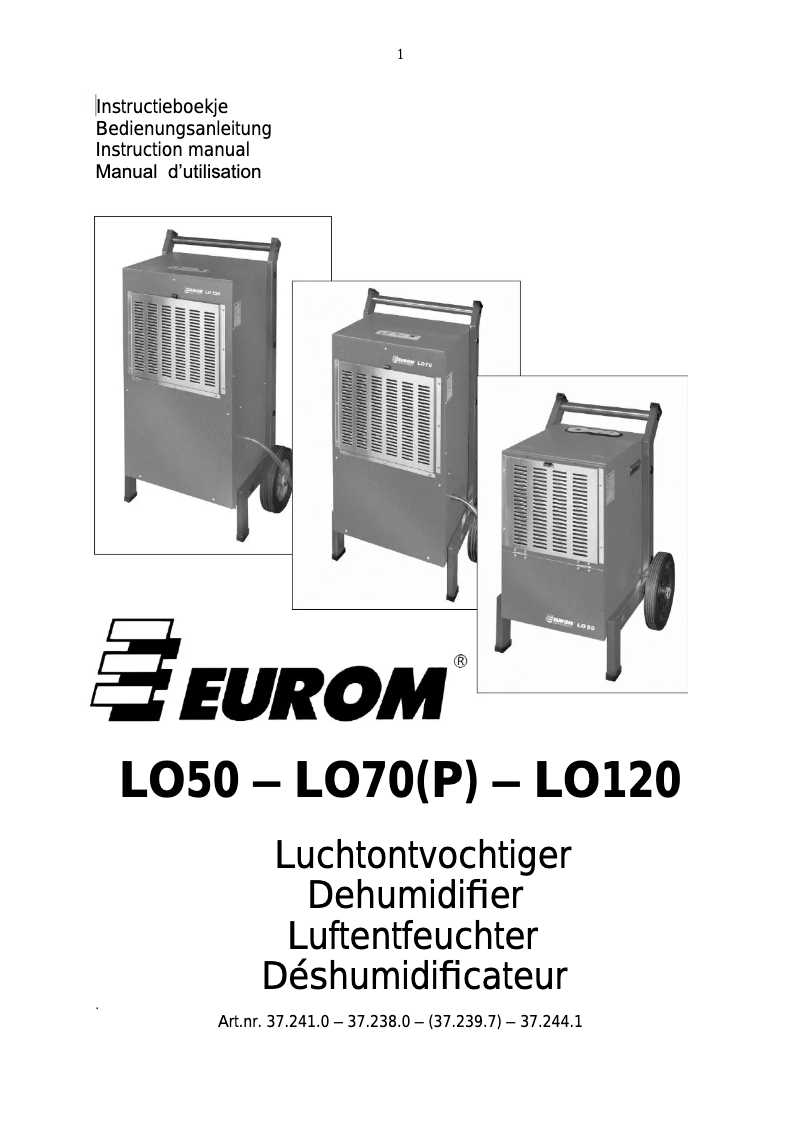 Image de la première page du manuel de l'appareil LO120