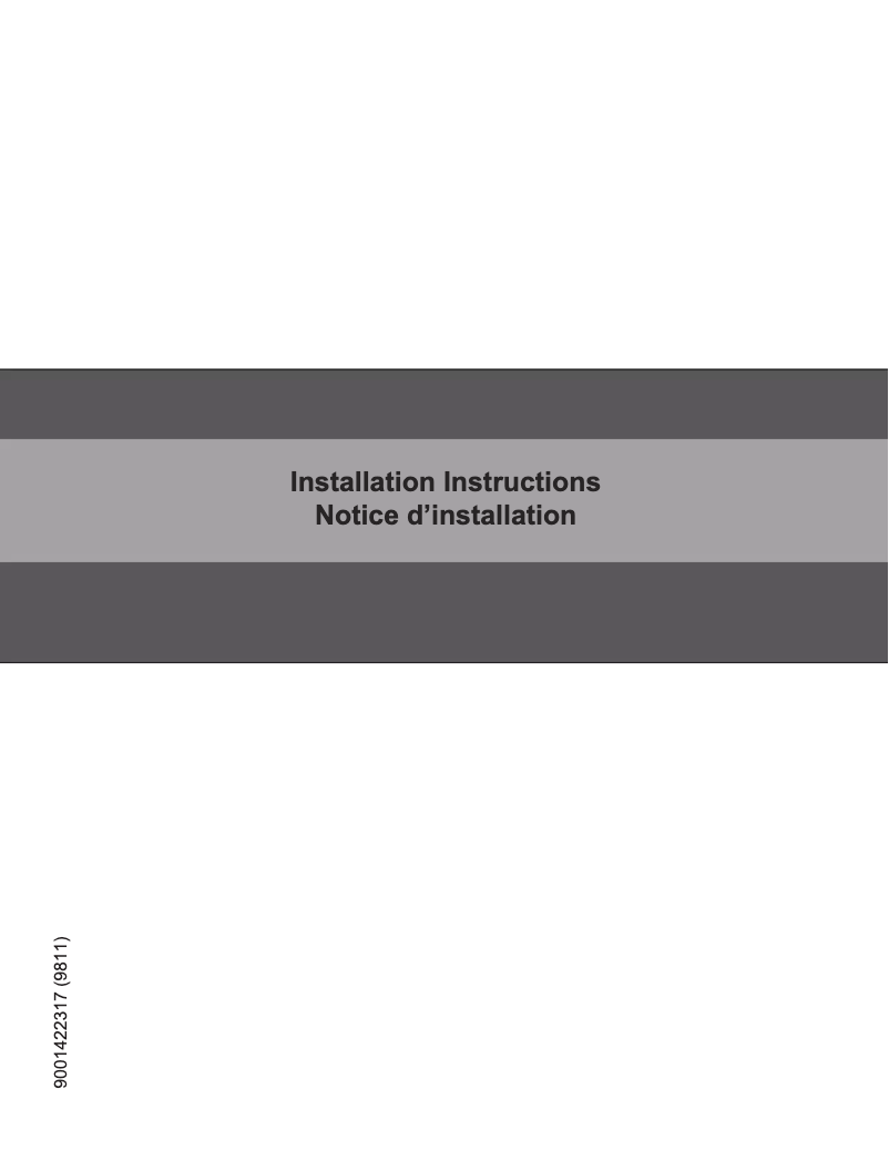 Page 1 de la notice Guide d'installation Gaggenau DF480763F