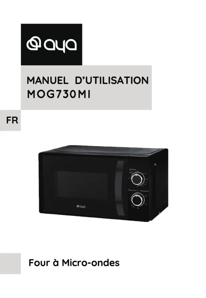 Image de la première page du manuel de l'appareil MOG730MI