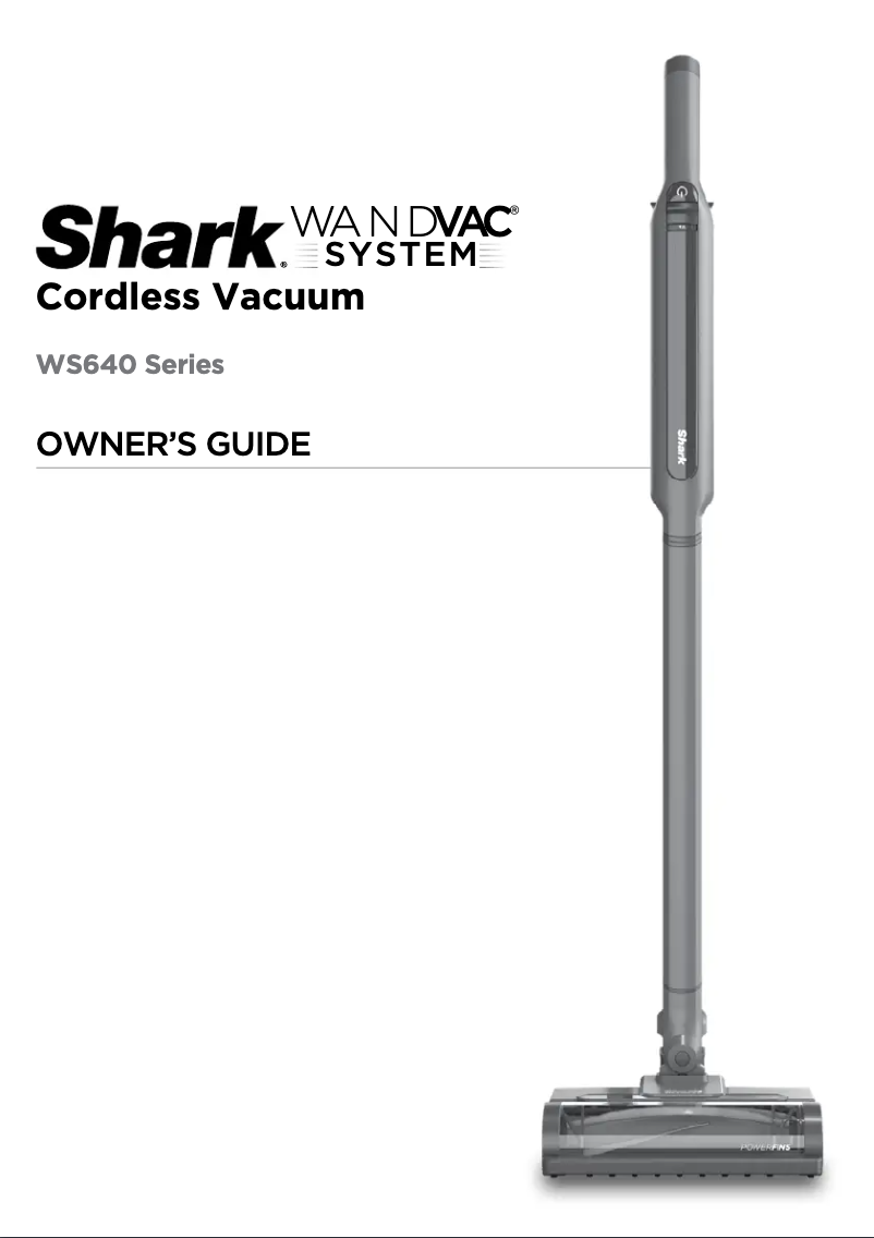 Page 1 de la notice Manuel utilisateur Shark Wandvac System Pet WS642