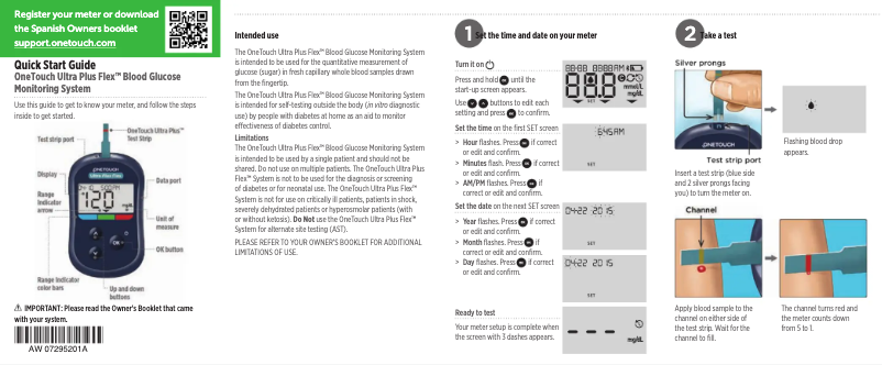 Page 1 de la notice Manuel utilisateur OneTouch Ultra Plus Flex