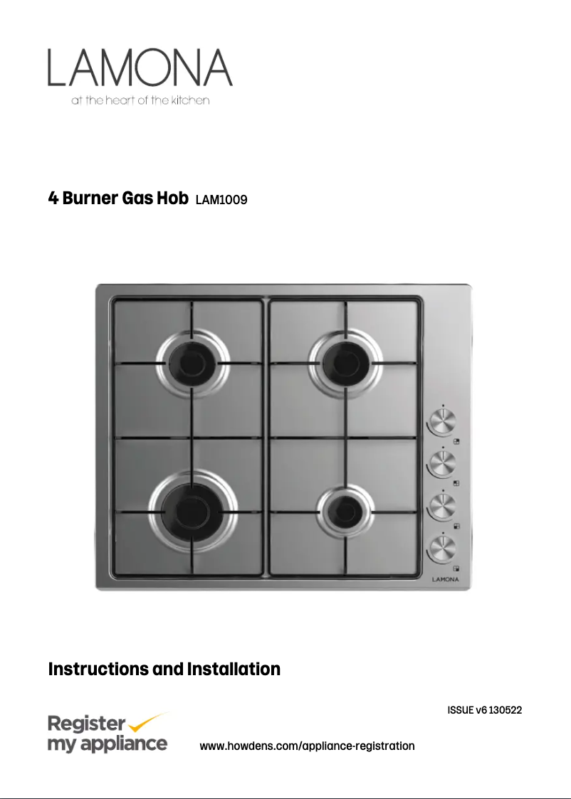 Page n°1 - Manuel utilisateur Lamona LAM1009
