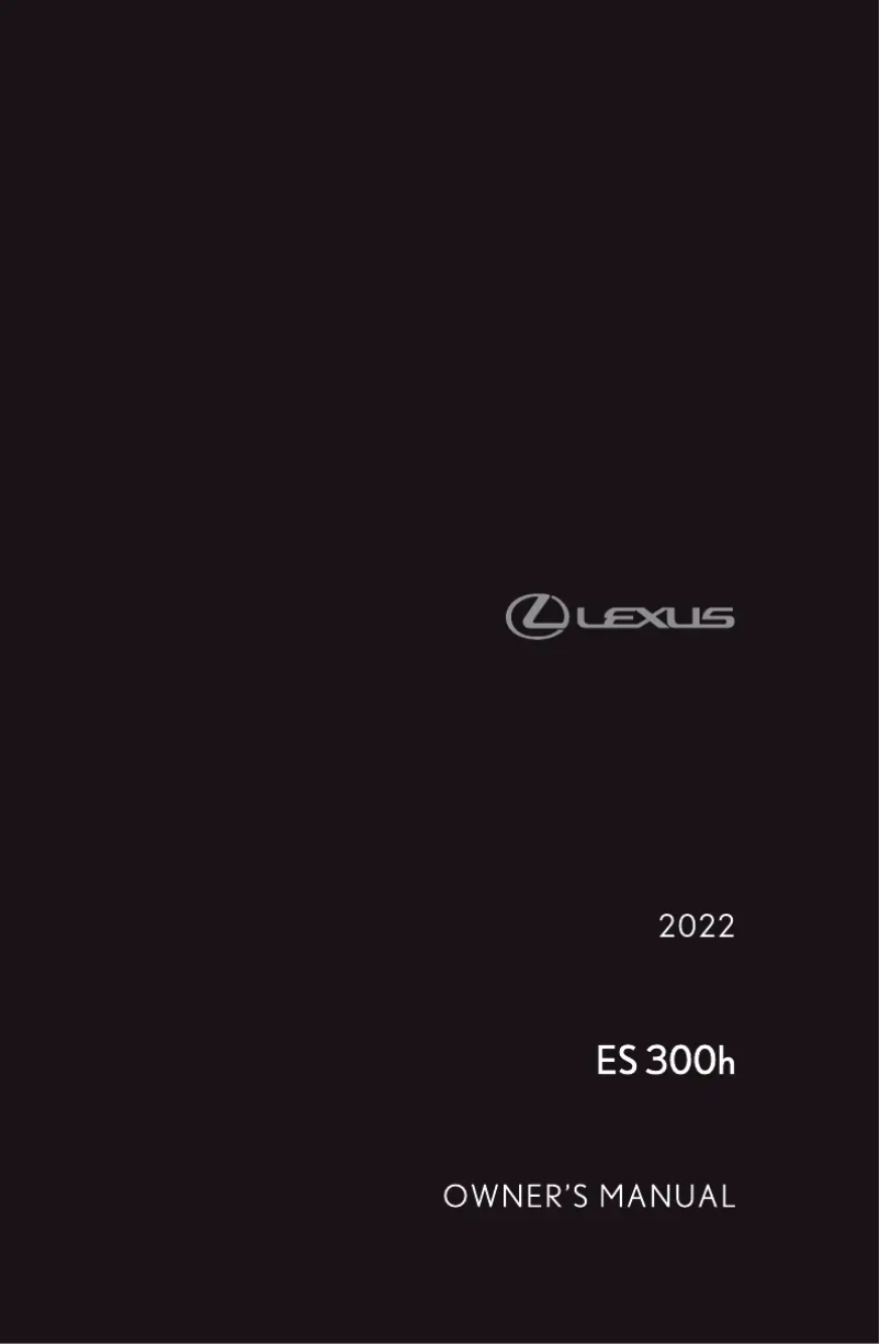 Page 1 de la notice Manuel utilisateur Lexus ES 300h (2022)