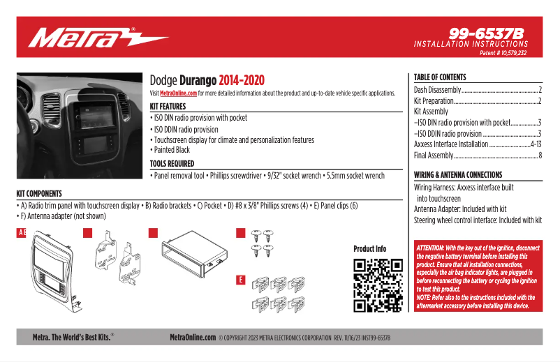 Página 1 del manual Manual de usuario AXESS 99-6537B