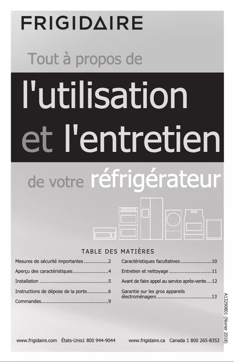 Image de la première page du manuel de l'appareil FFET1022UB