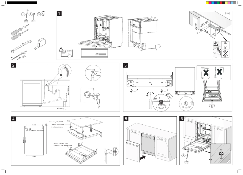 Page 1 de la notice Guide d'installation Gorenje GI62040X