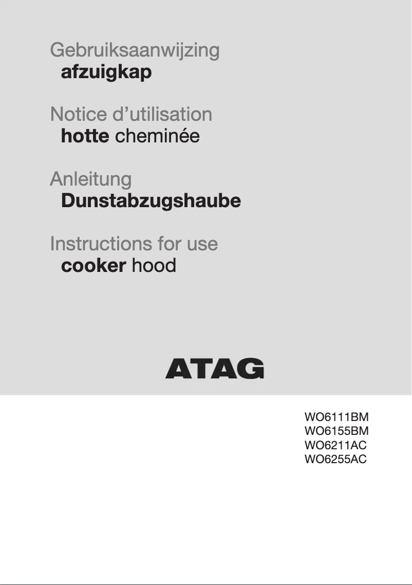 Page n°1 - Manuel utilisateur Atag WO6211AC