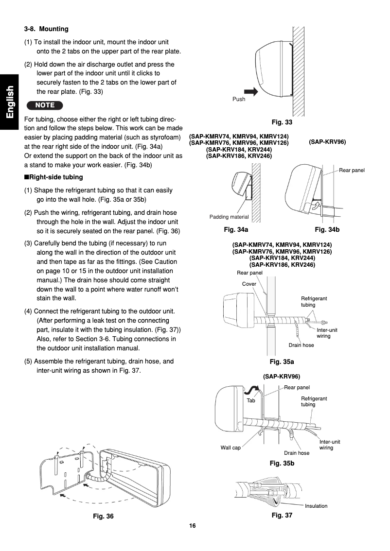 Image de la première page du manuel de l'appareil SAP-KMRV124