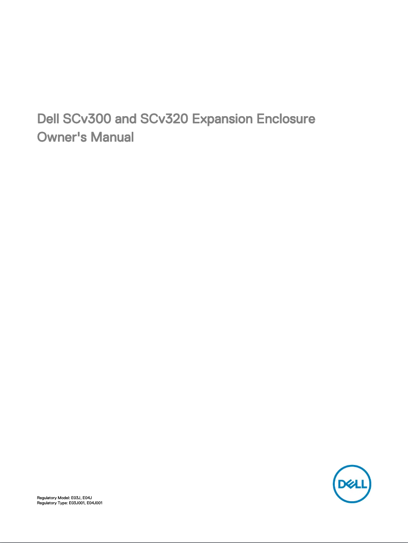 Page 1 de la notice Manuel utilisateur Dell SCv320