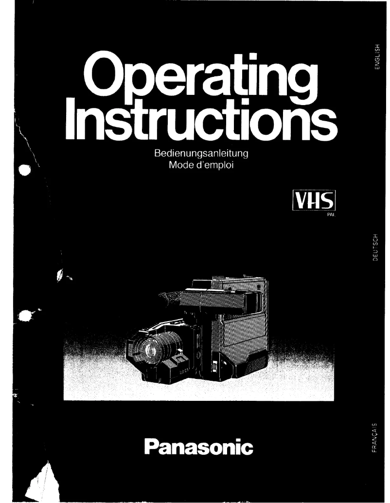 Image de la première page du manuel de l'appareil NV-M3B