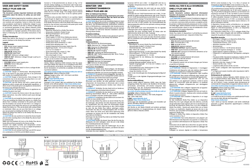 Image de la première page du manuel de l'appareil Plus Add-on