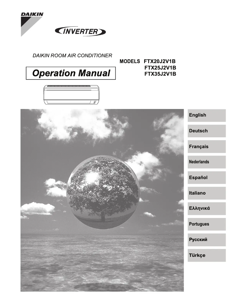 Page n°1 - Manuel utilisateur Daikin Inverter FTX35J2V1B