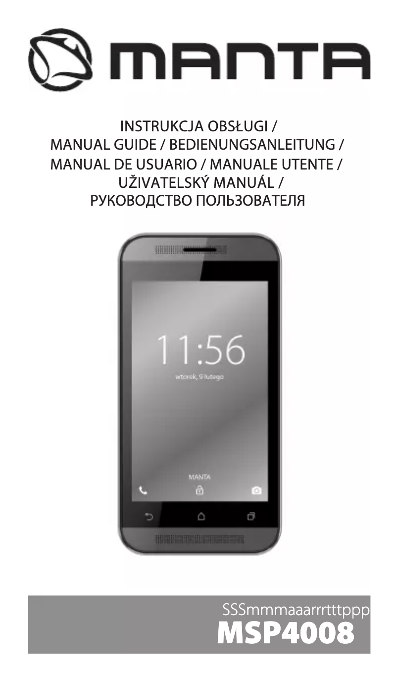 Page 1 de la notice Manuel utilisateur Manta MSP4008