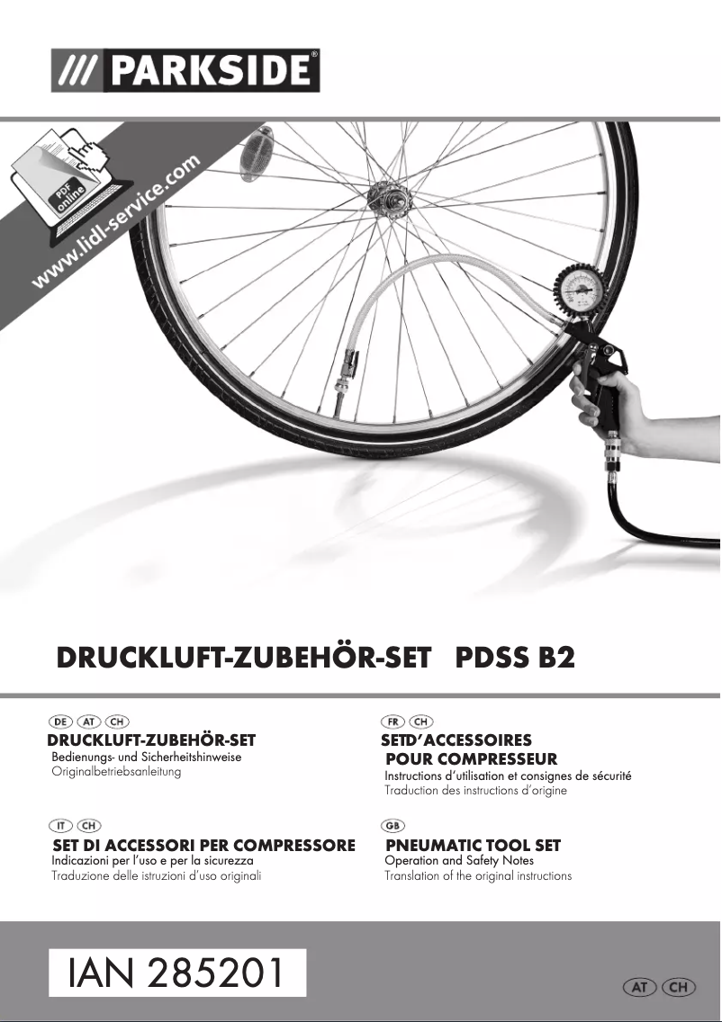 Page 1 de la notice Manuel utilisateur Parkside PDSS B2