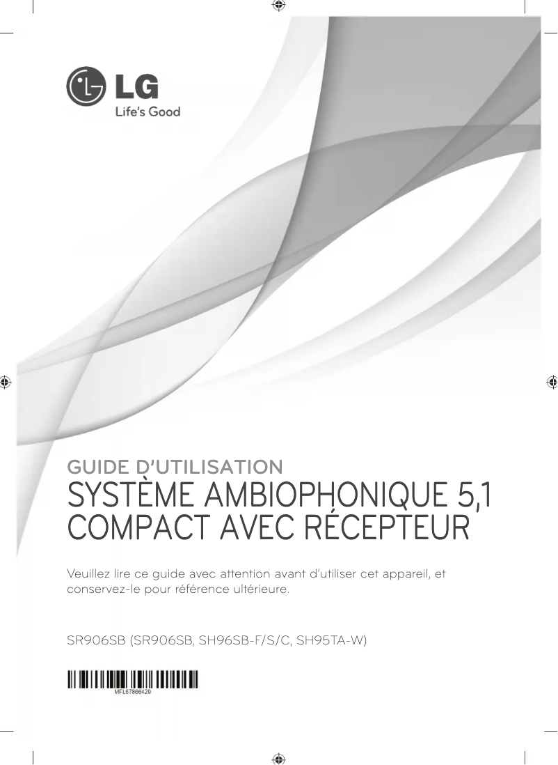 Page n°1 - Manuel utilisateur LG SR906SB