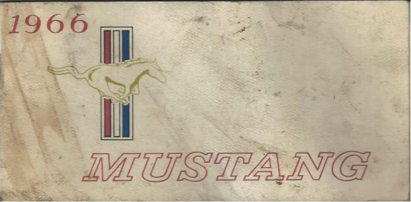 Página 1 del manual Manual de usuario Ford Mustang (1966)