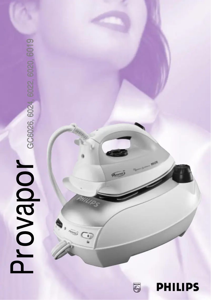 Page n°1 - Manuel utilisateur Philips Provapor GC6028